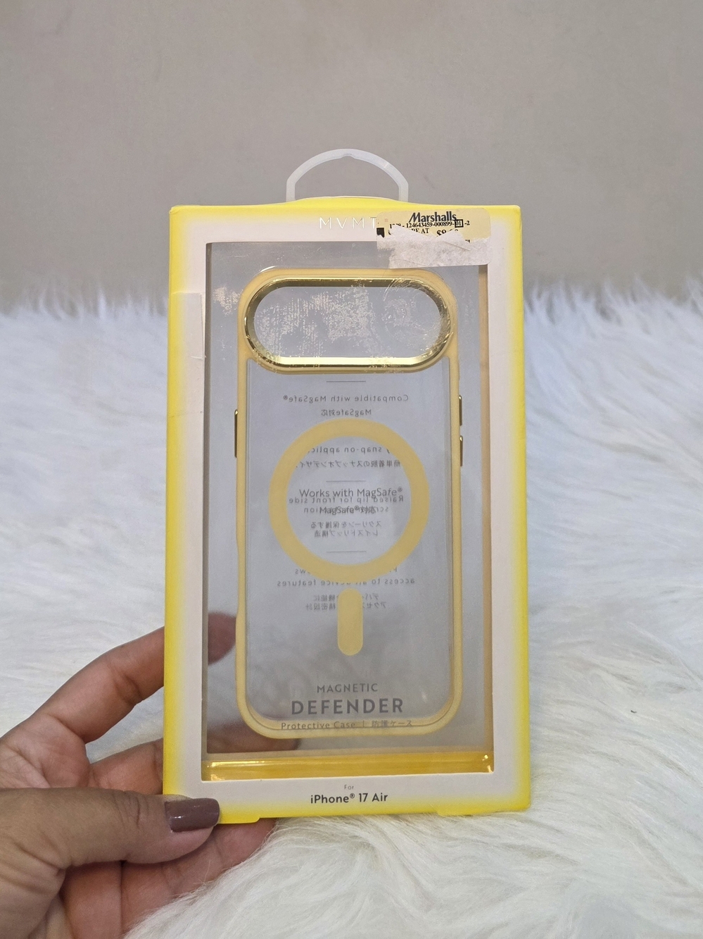 MVMT Magnetic Defender Clear Case with Gold Trim